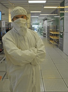 Man Standing in a clean room